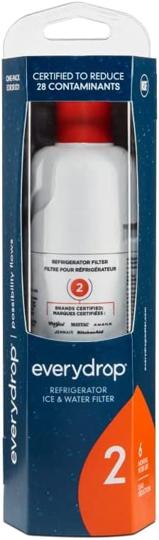 Everydrop by Whirlpool Ice and Water Refrigerator Filter 2, EDR2RXD1, Single-Pack