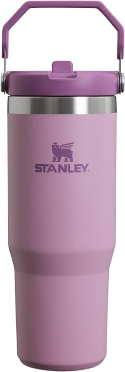 Stanley IceFlow Stainless Steel Tumbler - Vacuum Insulated Water Bottle for Home, Office or Car Reusable Cup with Straw Leak Resistant Flip Cold for 12 Hours or Iced for 2 Days, Lilac, 30 OZ / 0.89 L