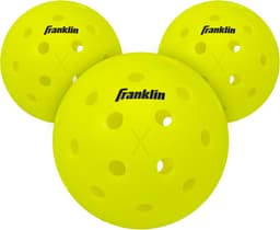 Franklin Sports Outdoor Pickleballs - X-40 Pickleball Balls - USA Pickleball (USAPA) Approved - Official US Open Ball